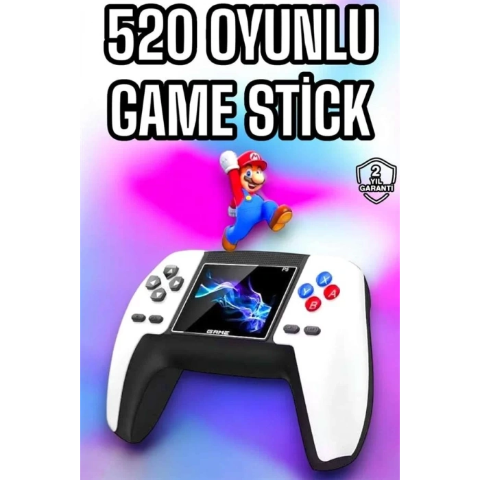 Nevamel® Game Stick 520 Oyunlu Retro Konsol Çocuklara Özel