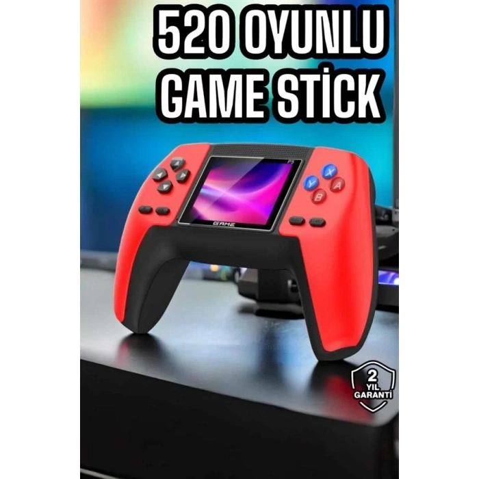 Nevamel® Gamepad 520 Retro Oyunlu Taşınabilir El Konsolu Atari
