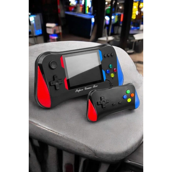 Nevamel Gamepad Joystick 500 Oyunlu Retro Oyun Konsolu Tv Bağlantı Özellikli 2 Kişilik Destekli