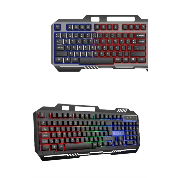 Nevamel Gaming Oyuncu Klavyesi Led Aydınlatmalı Mekanik Hisli