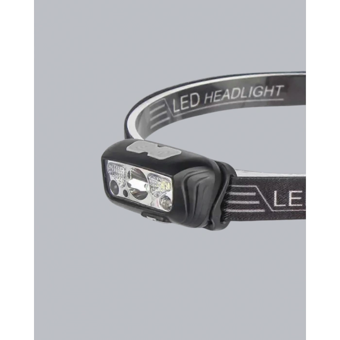 Nevamel® Gece Balıkçılığı İçin Ultra Parlak Şarjlı Kafa Lambası | 4 Işık Modu + USB Şarj