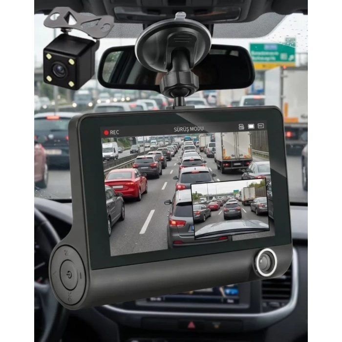 Nevamel® Gece Görüşlü Araç İçi Kamera Full HD Park Modlu