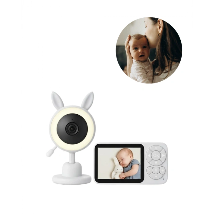 Nevamel® Gece Görüşlü Bebek Telsizi Besleme Hatırlatıcılı LCD Ekran