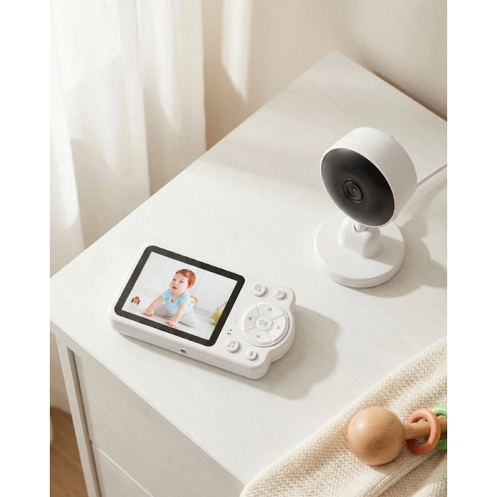 Nevamel® Gece Görüşlü Kablosuz Bebek Monitörü Ağlama ve Hareket Algılama