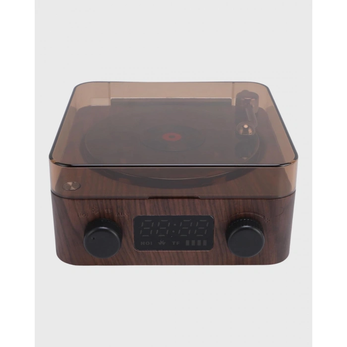 Nevamel® Gece Lambası Bluetooth Hoparlör Dijital Saat Çok Fonksiyonlu Su Dalgası Işıklı