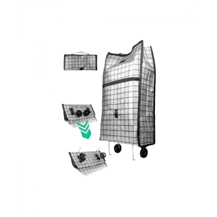 Nevamel® Geniş Hacimli Tekerlekli Pazar Çantası Dayanıklı ve Ergonomik