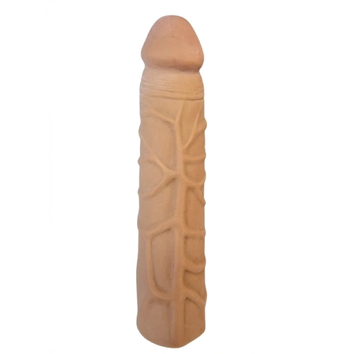 Nevamel® Gerçekçi Et Dokusunda Melez Penis Kılıfı - 17 Cm