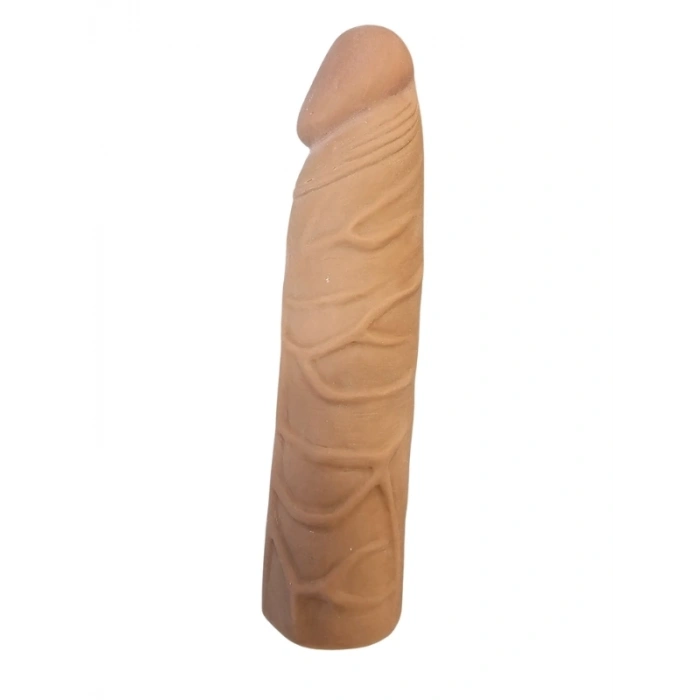 Nevamel® Gerçekçi Et Dokusunda Melez Penis Kılıfı - 17 Cm
