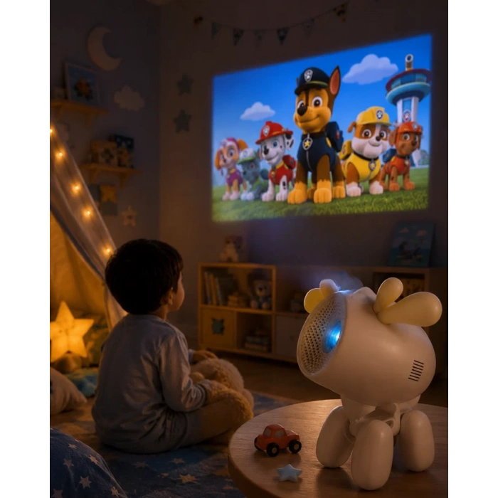 Nevamel® Geyik Tasarımlı Akıllı Projeksiyon Cihazı 4K WiFi Bluetooth Destekli