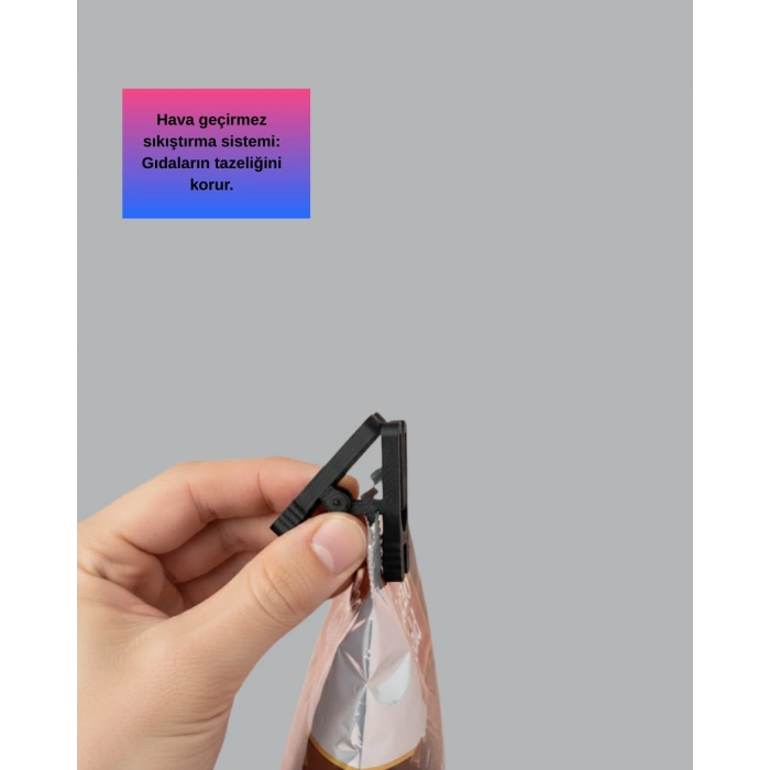 Nevamel® Gıda Saklama Mandalı Tazelik Koruyucu Pratik Tasarım