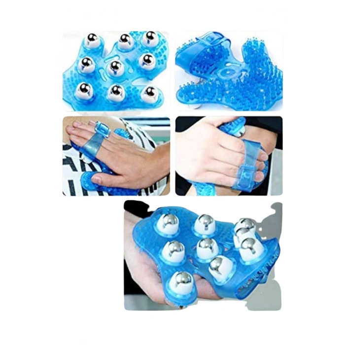 Nevamel® Giyilebiilir Masaj Eldiveni 9 Bilyeli Tüm Vücut Masajına Uygun