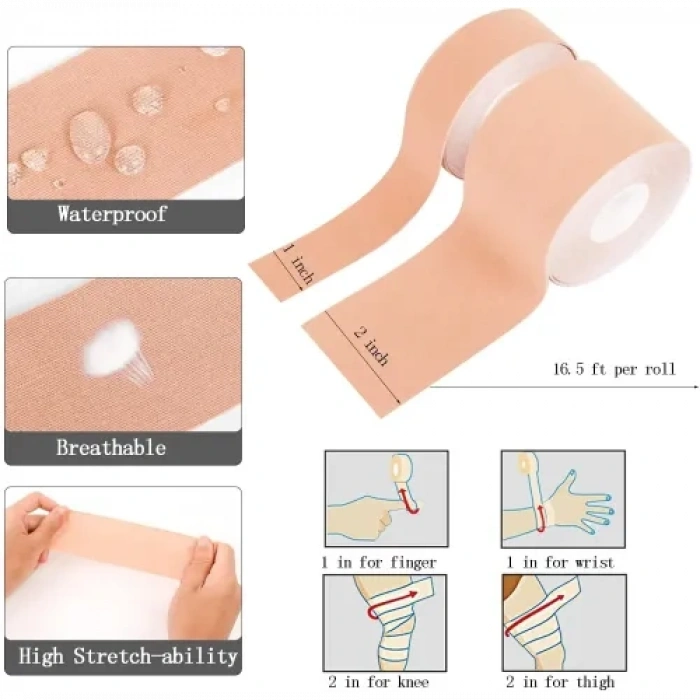 Nevamel Göğüs Dikleştirme Bandı S Beden 2.5 Cm.