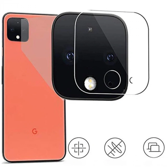 Nevamel Google Pixel 4xl Tempered Kamera Koruyucu Kırılmaz Cam-(5775)