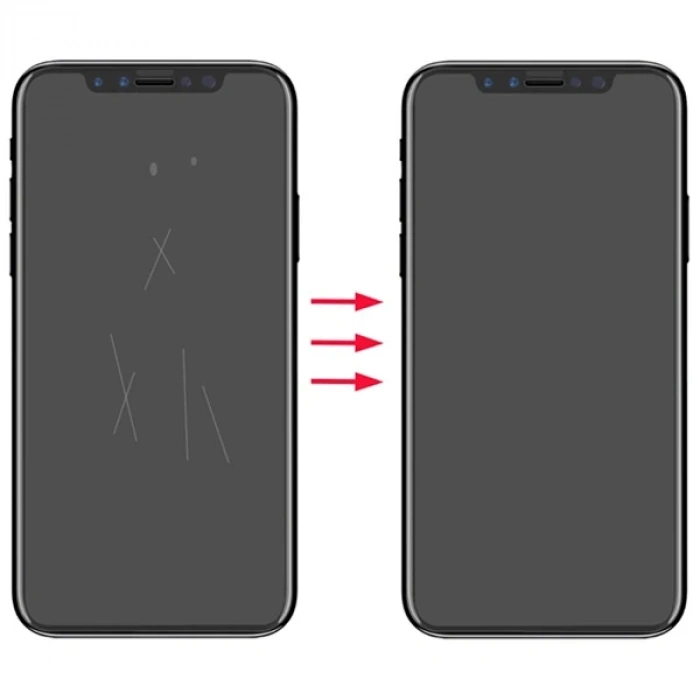 Nevamel GOR İPhone 11 Pro Max 6.7 HD Ekran Koruyucu Jelatin 5 Adet Set-(5775)