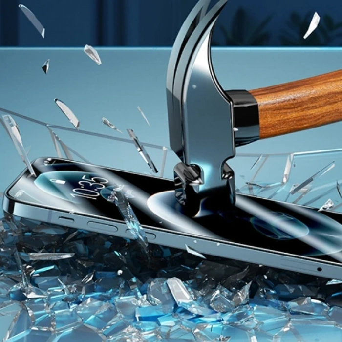 Nevamel GOR İPhone 12 Pro Max 6.7 Best Full Tempered Cam Ekran Koruyucu 2Adet+Takma Aparatı-(5775)