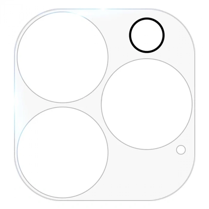 Nevamel GOR İPhone 13 Pro 13 Pro Max 3D Tempered Cam Kamera Koruyucu 2Adet Set-(5775)