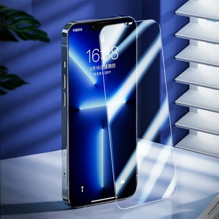 Nevamel GOR iPhone 13 Pro Max Darbe Emici Ekran Koruyucu Jelatin 5 Adet Set-(5775)