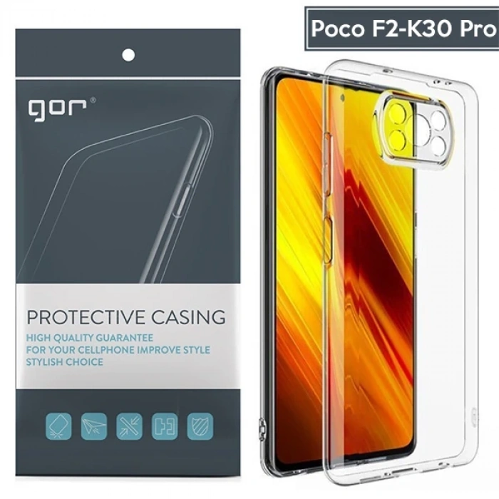 Nevamel GOR Xiaomi Poco X3  Şeffaf Kamera Korumalı Ultra Slim Tpu Kılıf-(5775)