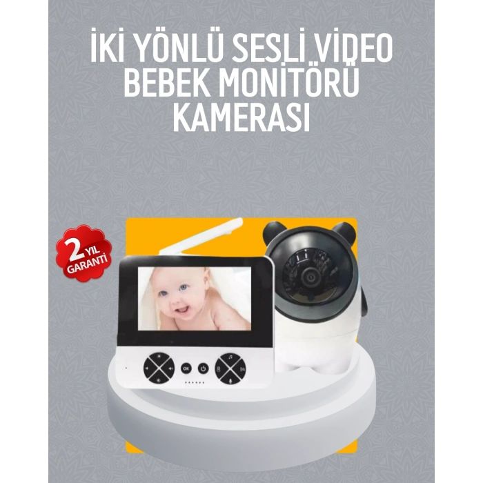 Nevamel® Görüntülü Bebek Monitörü 4.3 İnç Ekran ve Sesli İletişim