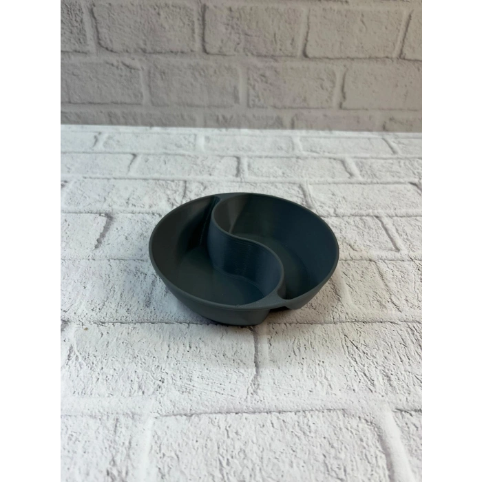 Nevamel® Gri Çerezlik Kase Seti Modern Bölmeli Sunum Tasarımı