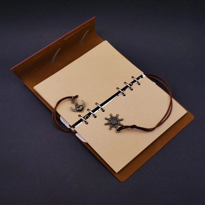 Nevamel Gri Defter Ve Beyaz Kalem Kutulu Set