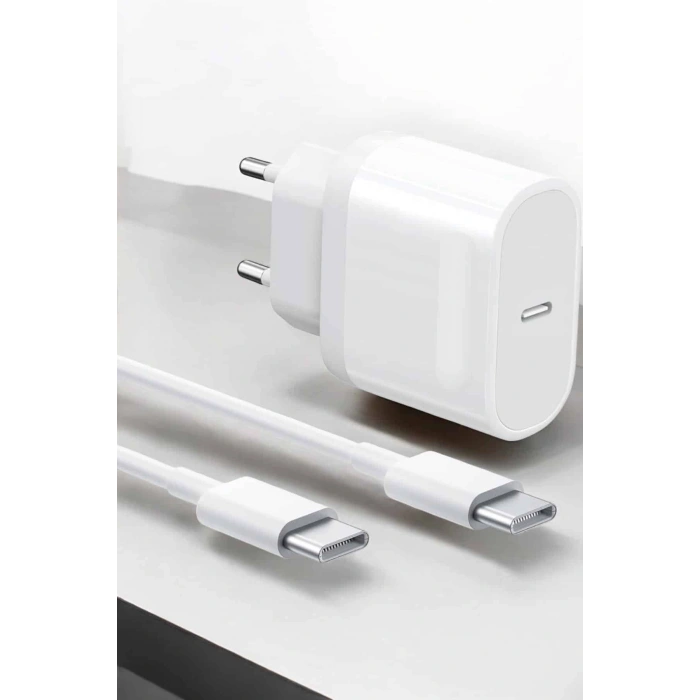 Nevamel Güç Adaptörü ve Kablosu Şarj Aleti 15/15 Pro Max Uyumlu Hızlı Şarj