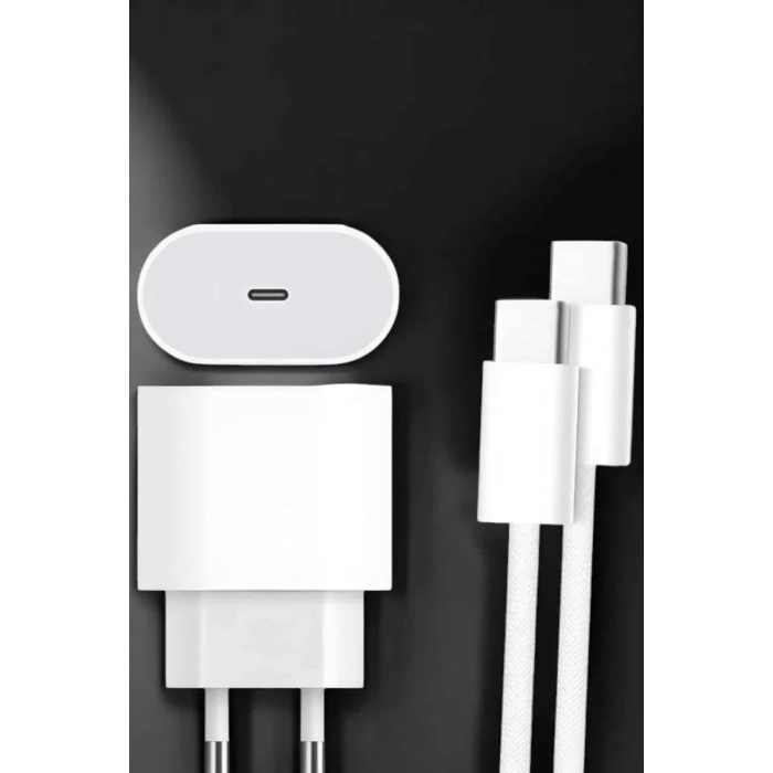 Nevamel® Güç Adaptörü ve Kablosu Şarj Aleti 15/15 Pro Max Uyumlu Hızlı Şarj