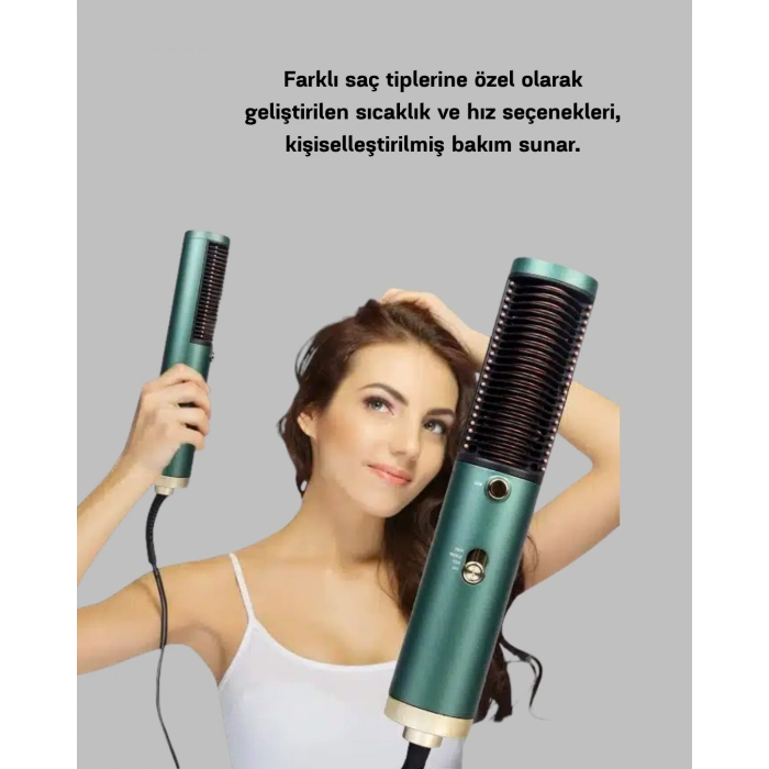 Nevamel Güçlü İyonik Saç Kurutma Makinesi 3 Kademeli Isı ve 360° Dönebilen Kablo