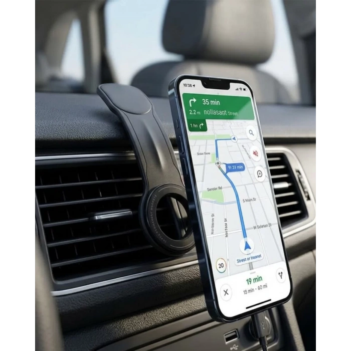 Nevamel® Güçlü Mıknatıslı Araç Telefon Tutucu 360° Döner Dashboard Standı