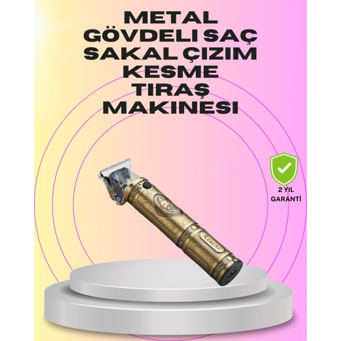 Nevamel Güçlü Motorlu 4 Kılavuz Taraklı Kompakt Saç Kesme Makinesi – Uzun Pil Ömürlü