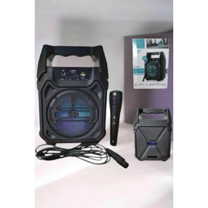 Nevamel® Güçlü ve Şarj Edilebilir Bluetooth Hoparlör 6.5 İnç