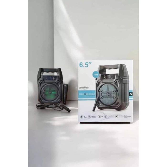 Nevamel® Güçlü ve Şarj Edilebilir Bluetooth Hoparlör 6.5 İnç