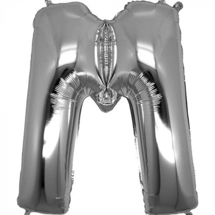 Nevamel Gümüş Rengi Folyo Balon 1 Metre