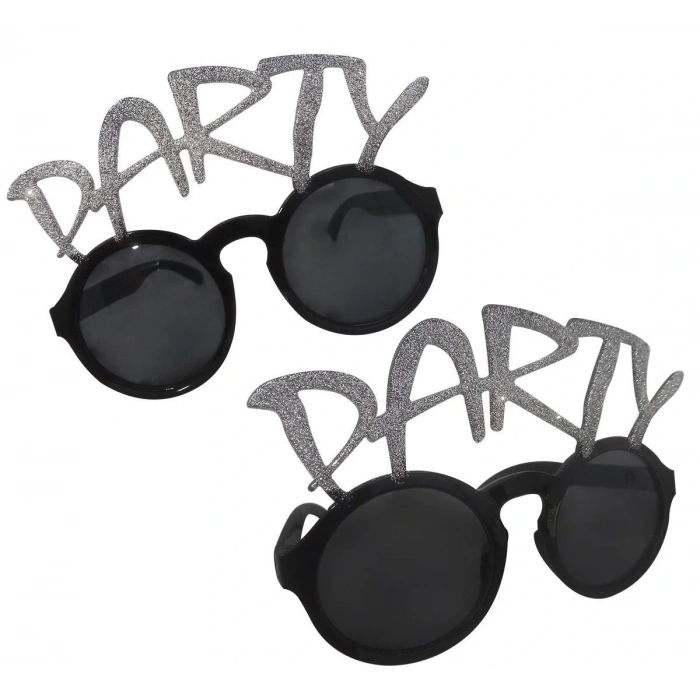 Nevamel Gümüş Simli Party Yazılı Parti Gözlüğü Show