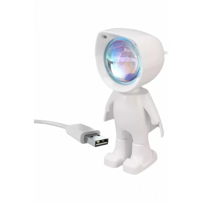 Nevamel® Gün Batımı Projektör Lamba Astronot Görünümlü Dekoratif Masa Lambası