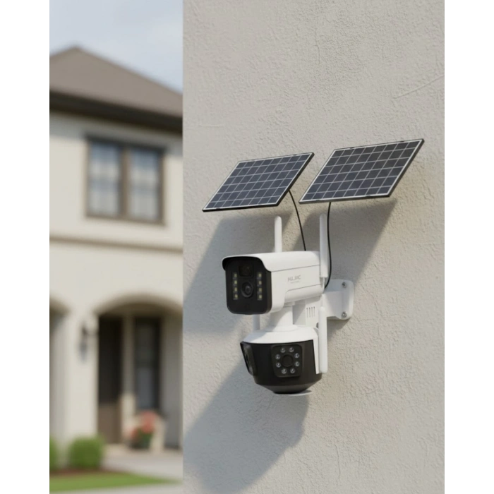Nevamel® Güneş Enerjili 4G IP Kamera Dış Mekan Uyumlu Hareket Algılamalı