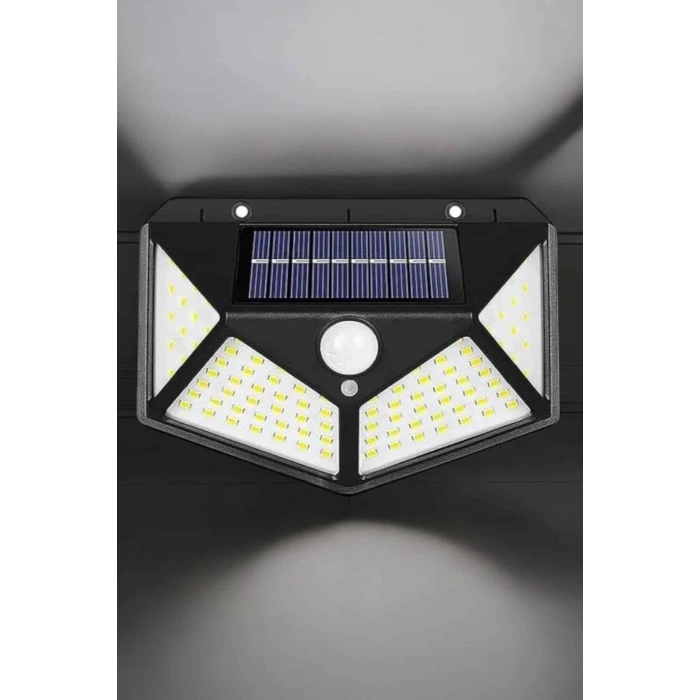 Nevamel Güneş Enerjili Bahçe Aydınlatma Lambası Solar 100 Led Lamba