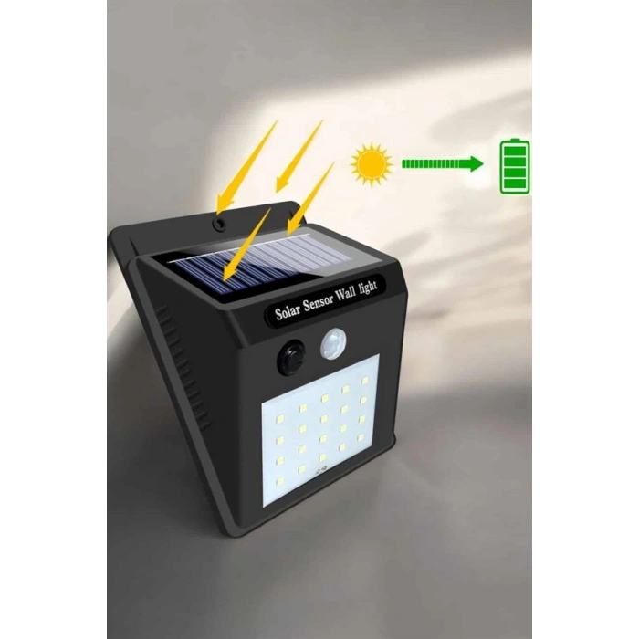 Nevamel Güneş Enerjili Bahçe Lambası Solar Gece Aydınlatma Sensörlü Lamba