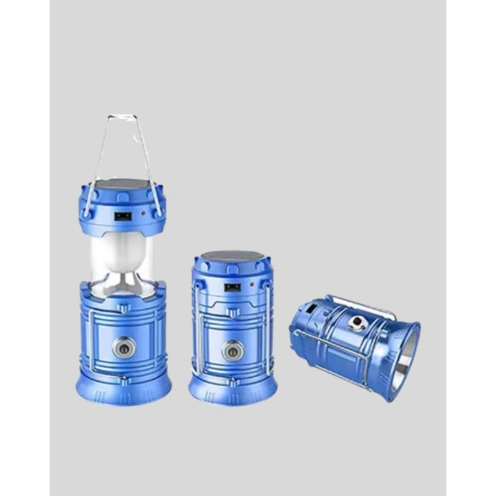 Nevamel® Güneş Enerjili Kamp Lambası Şarjlı Taşınabilir Kompakt Açık Hava Işığı