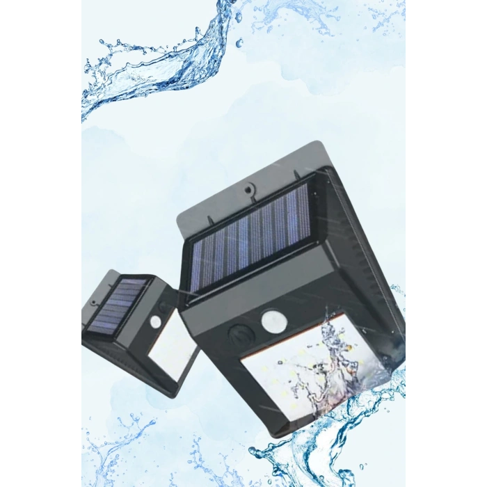 Nevamel Güneş Enerjili Sensörlü Duvar Lambası Bahçe Lamba Suya Dayanıklı Bahçe Aydınlatma
