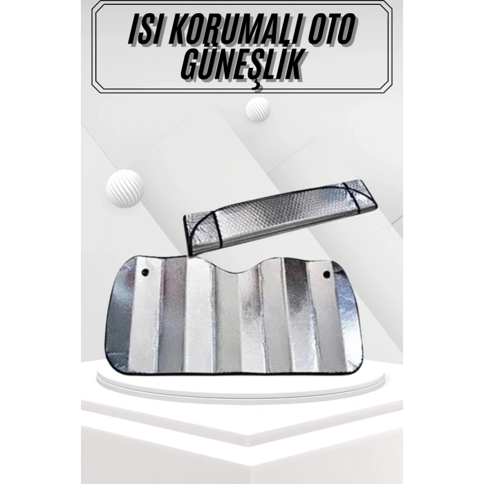 Nevamel Güneşlik Koruyucu Perde Metalize Oto Araç Araba Güneşliği Ön Cam Güneşliği