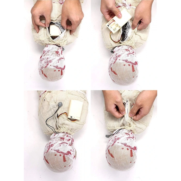 Nevamel Halloween Sensörlü Işıklı Hareketli Mumya