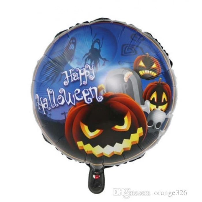 Nevamel Happy Halloween Balkabağı Folyo Balon 18 inç