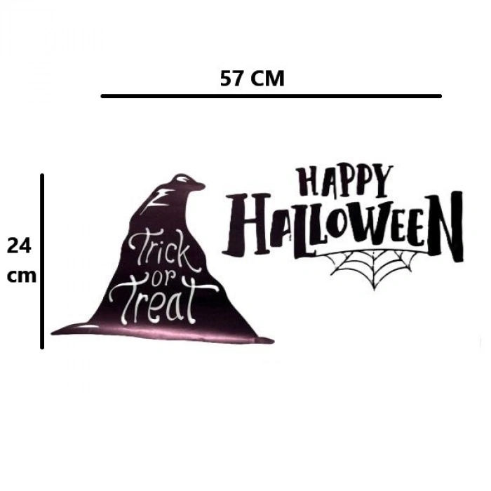 Nevamel Happy Halloween Temalı Duvar Stickerı