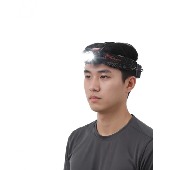 Nevamel® Hareket Sensörlü Şarj Edilebilir Kafa Lambası LCD Göstergeli