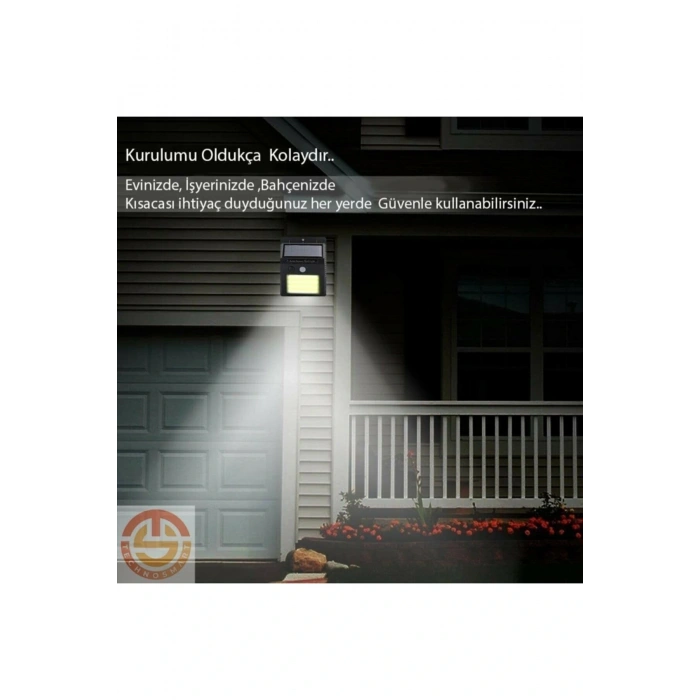 Nevamel Hareket Sensörlü Solar 48 Led Bahçe Lambası