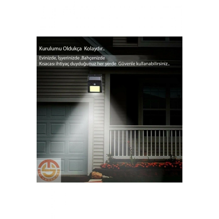 Nevamel Hareket Sensörlü Solar 48 Led Bahçe Lambası