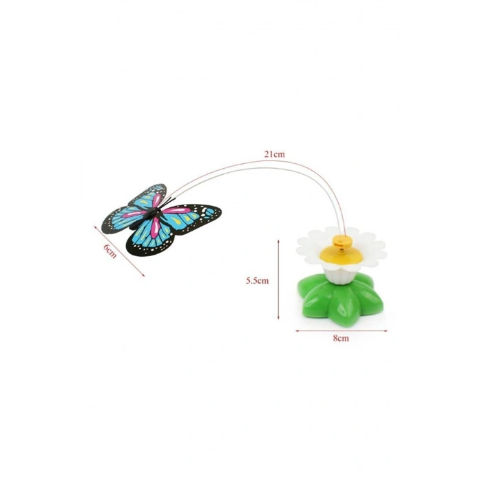 Nevamel Hareketli Pilli Kelebek Kedi Oyuncağı