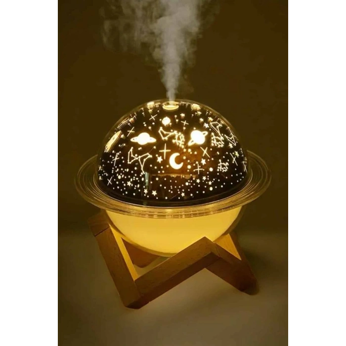 Nevamel Hava Nemlendirici Masa ve Gece Lambası USB Projeksiyon Aromaterapi