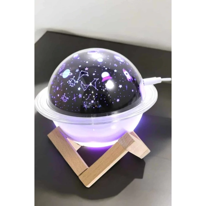 Nevamel® Hava Nemlendirici Projeksiyon Görünümlü USB Bağlantılı Aromaterapi